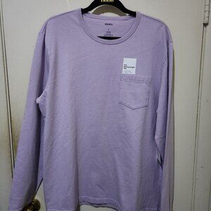 Sonoma Men's Long Sleeve Top Light Purple Size Large New With Tags